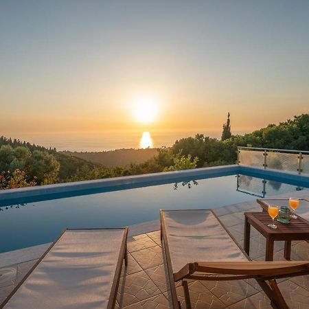 Stone Villa Eriphyle ,Private Witn Sunset View Fiskardo Exteriör bild