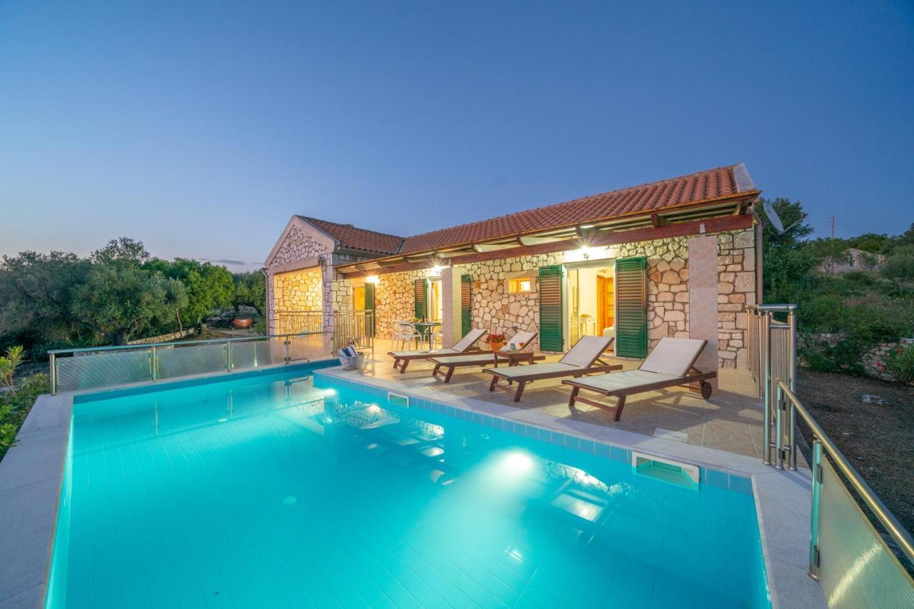 Stone Villa Eriphyle ,Private Witn Sunset View Fiskardo Exteriör bild