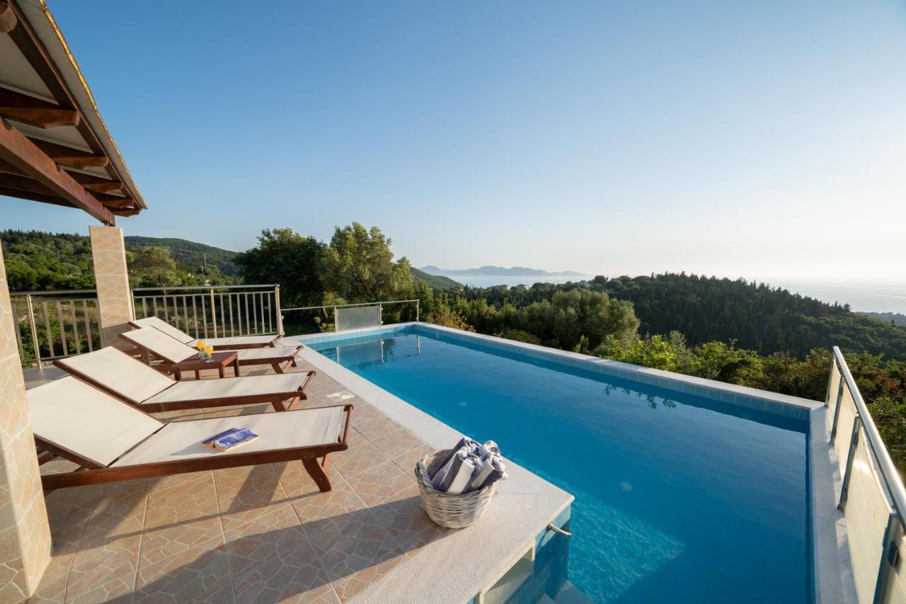 Stone Villa Eriphyle ,Private Witn Sunset View Fiskardo Exteriör bild