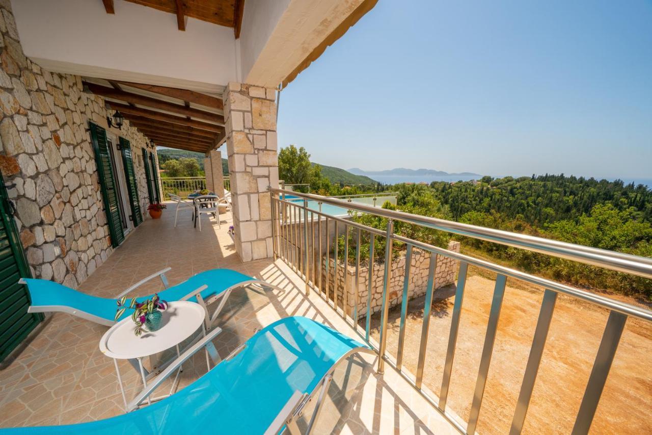 Stone Villa Eriphyle ,Private Witn Sunset View Fiskardo Exteriör bild