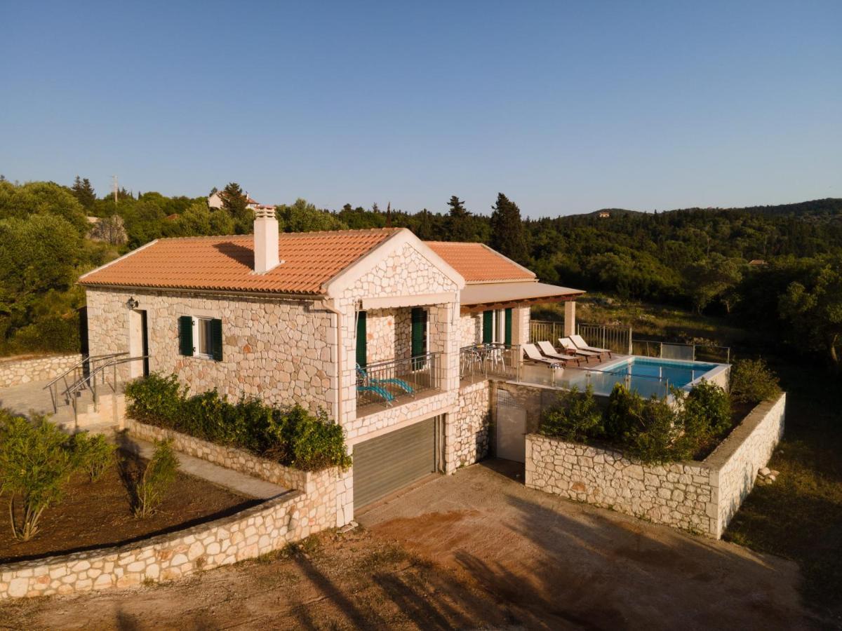 Stone Villa Eriphyle ,Private Witn Sunset View Fiskardo Exteriör bild