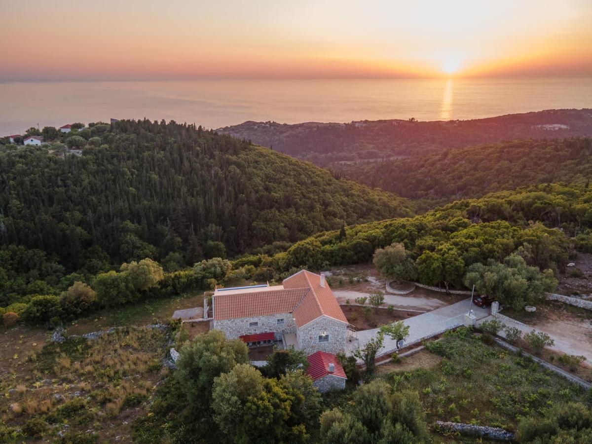 Stone Villa Eriphyle ,Private Witn Sunset View Fiskardo Exteriör bild