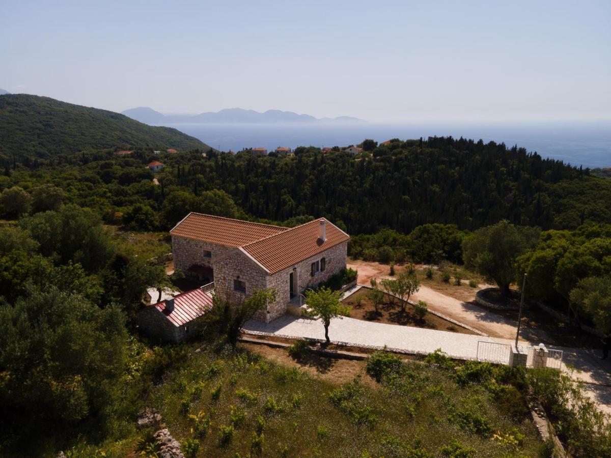Stone Villa Eriphyle ,Private Witn Sunset View Fiskardo Exteriör bild