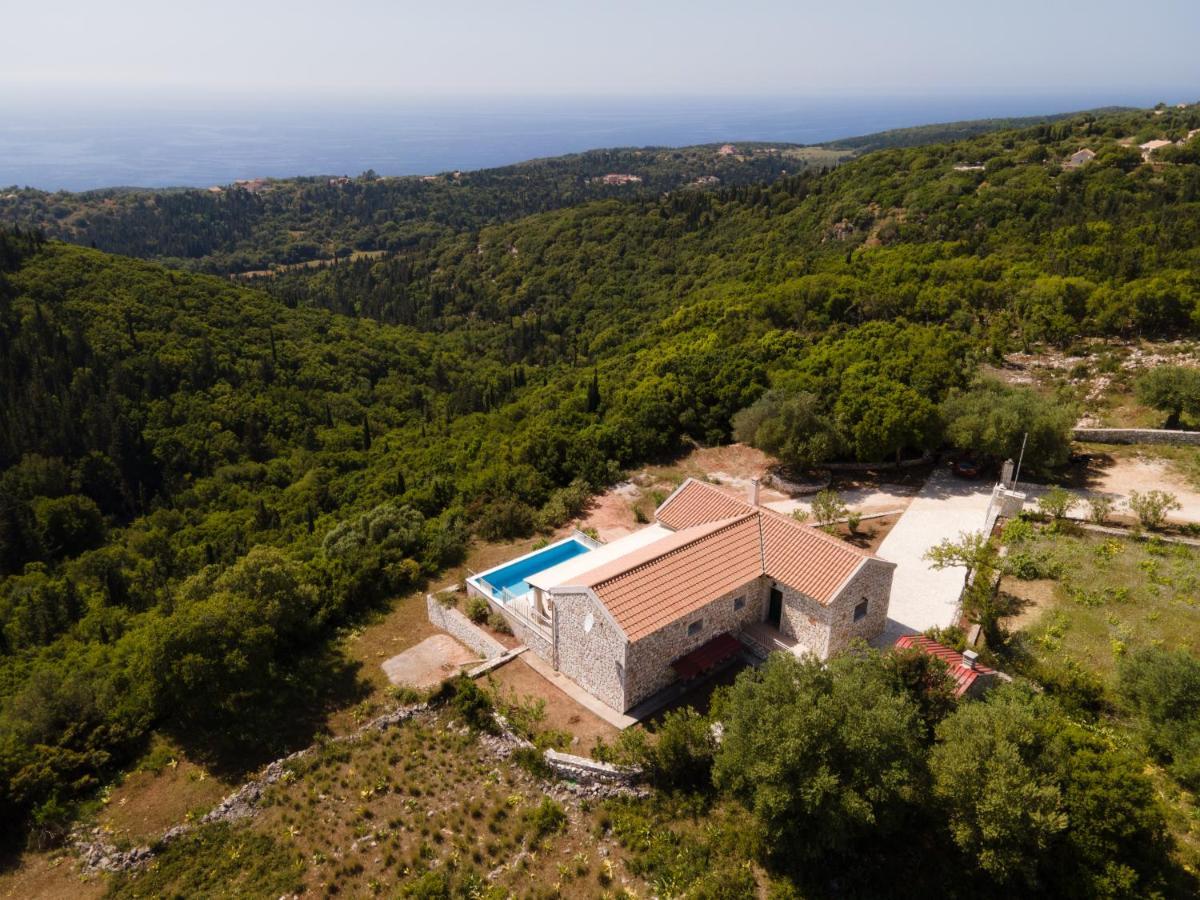 Stone Villa Eriphyle ,Private Witn Sunset View Fiskardo Exteriör bild